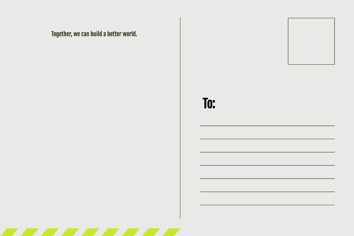 Free Urban Chic Post Card Template to Edit Online