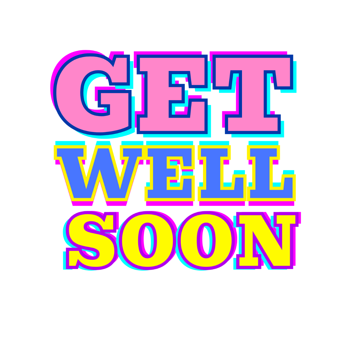 Free Bold Get Well Soon Text Template - Edit Online & Download ...