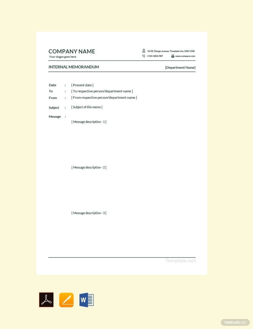 Business Memo Template & Examples Free Business Memo Template & Examples