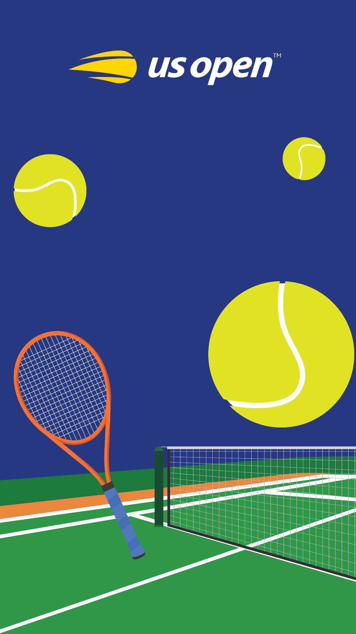 US Open Tennis Wallpaper Template - Edit Online & Download