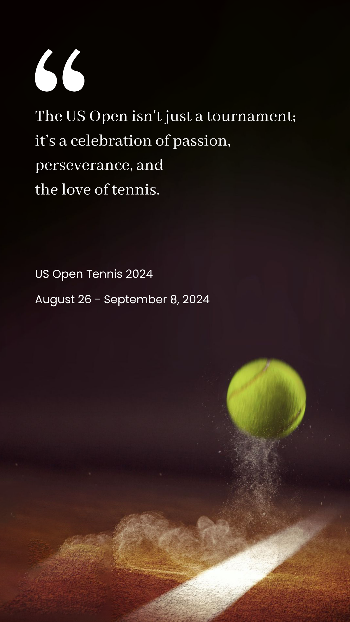 Printable US Open Tennis Quote Template - Edit Online & Download