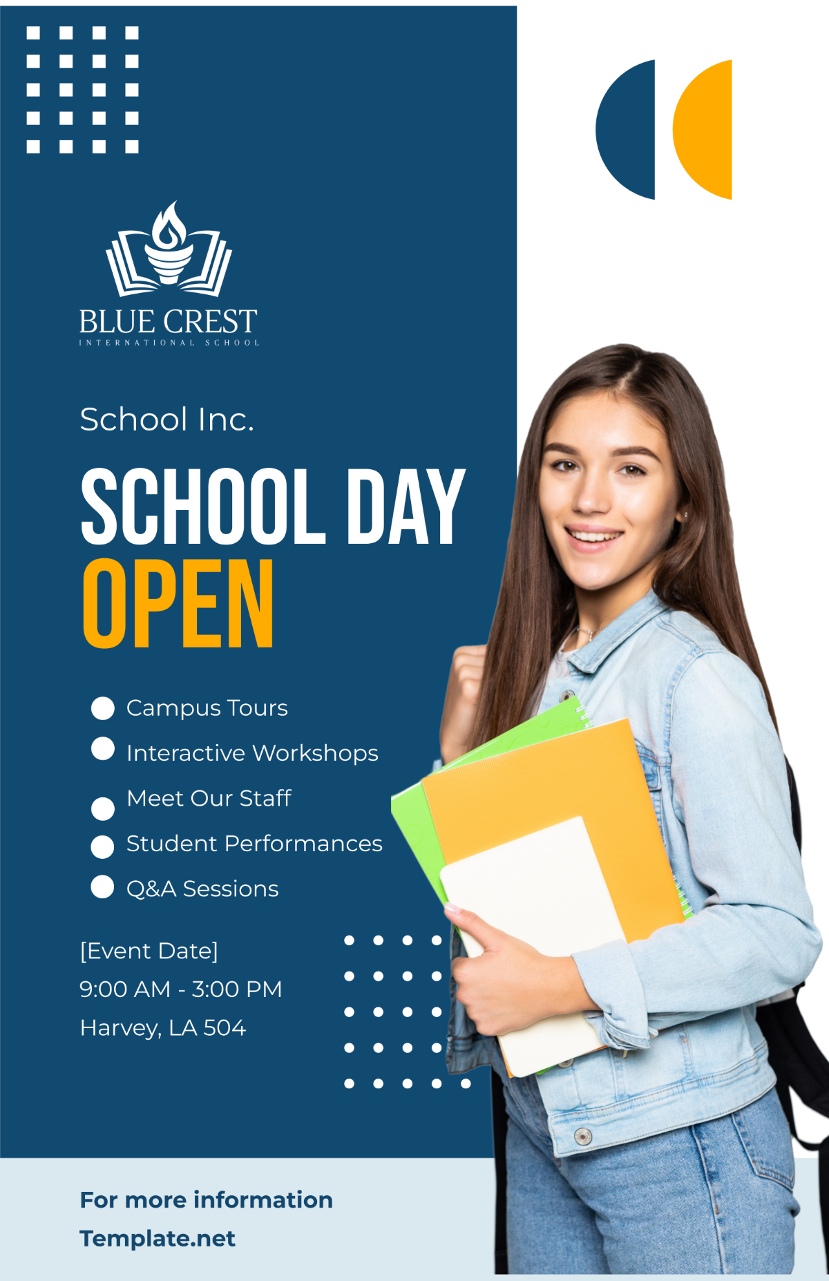 Free School Open Day Poster Template - Edit Online & Download ...