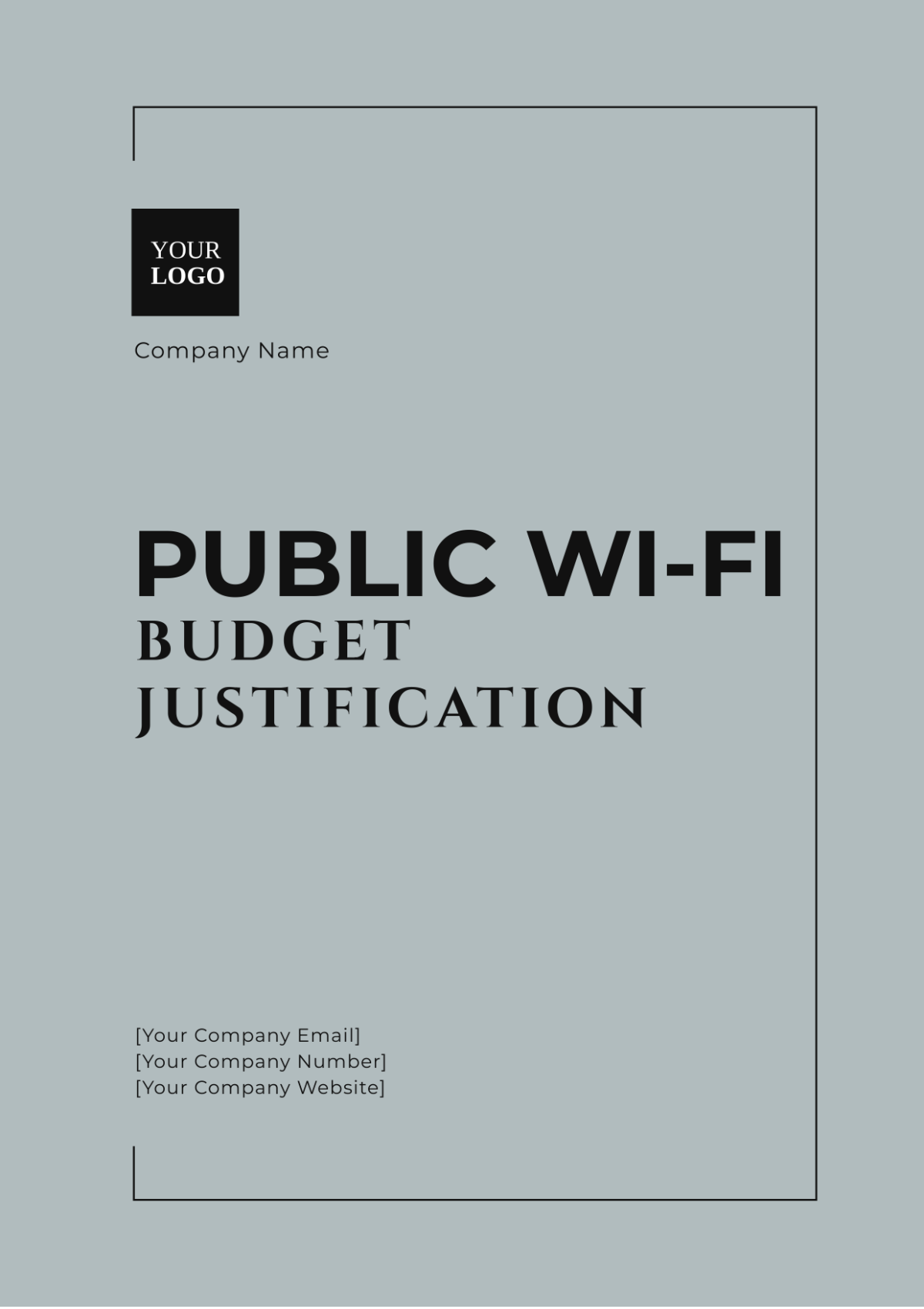 Public Wi-Fi Budget Justification Template - Edit Online & Download