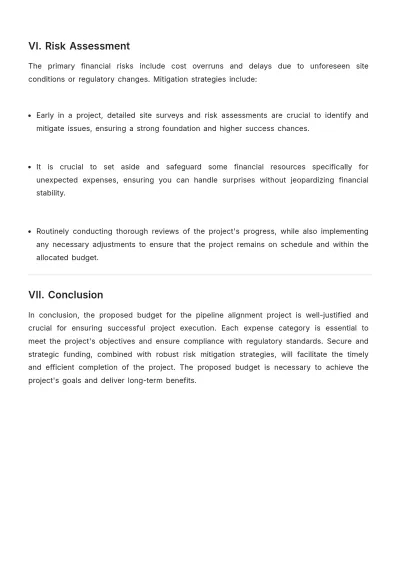 Free Budget Justification for Pipeline Alignment Template to Edit Online