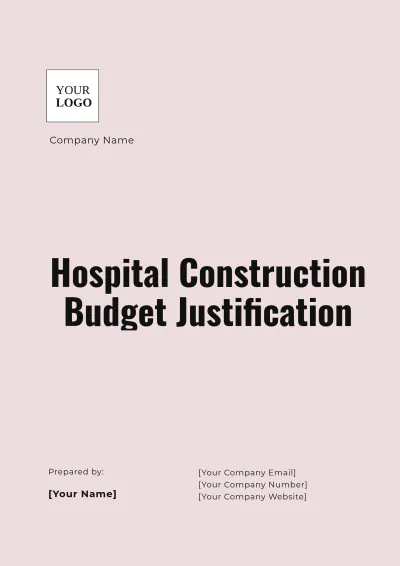 Free Hospital Construction Budget Justification Template to Edit Online
