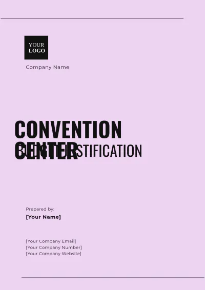 Free Convention Center Budget Justification Template to Edit Online