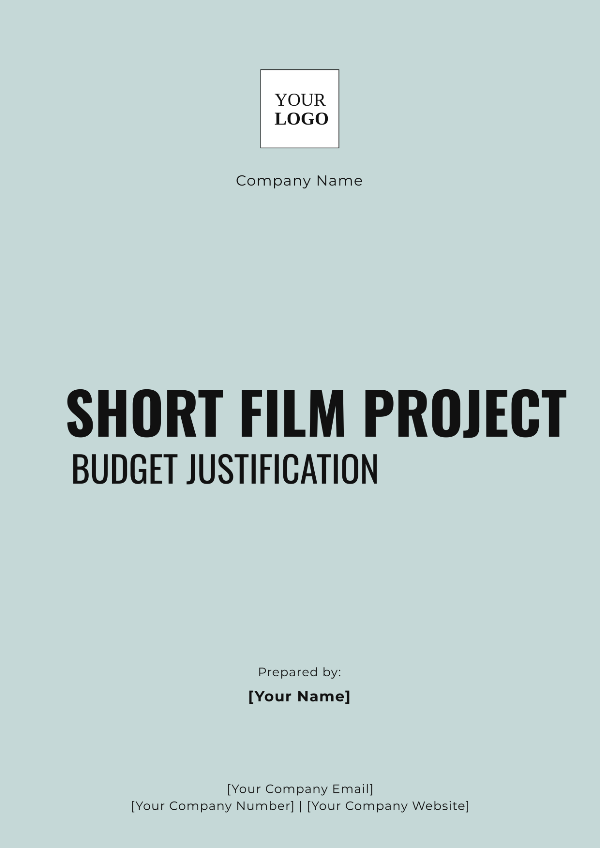 Short Film Project Budget Justification Template - Edit Online & Download