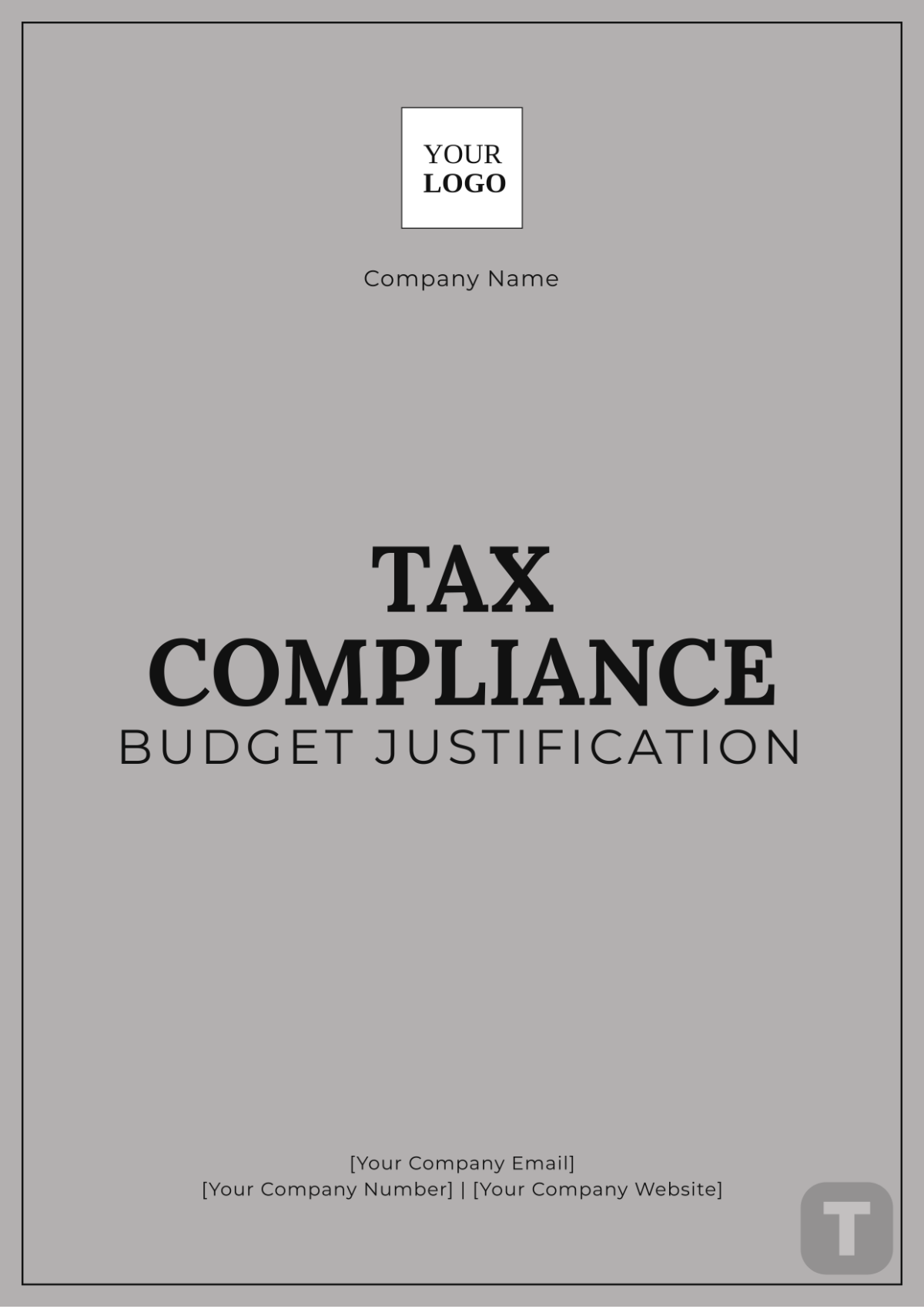 Tax Compliance Budget Justification Template - Edit Online & Download