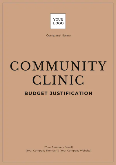 Free Community Clinic Budget Justification Template to Edit Online