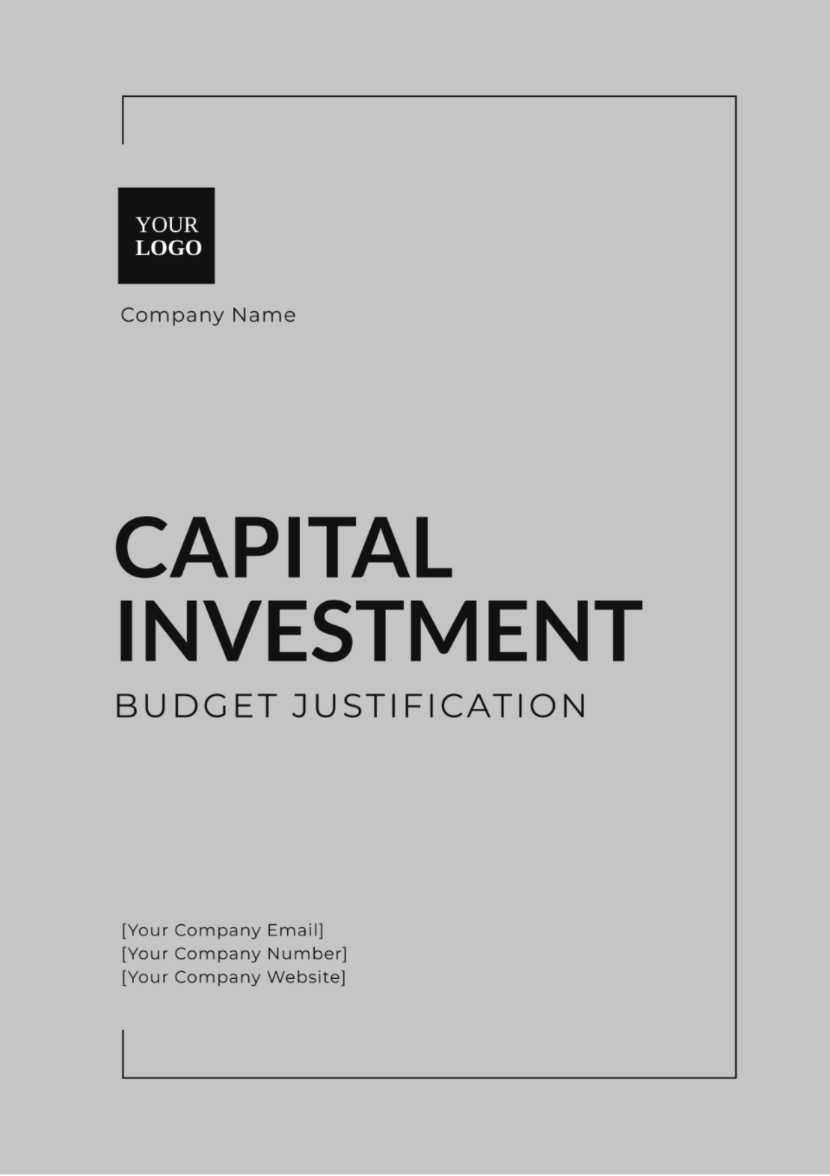 Capital Investment Budget Justification Template - Edit Online & Download