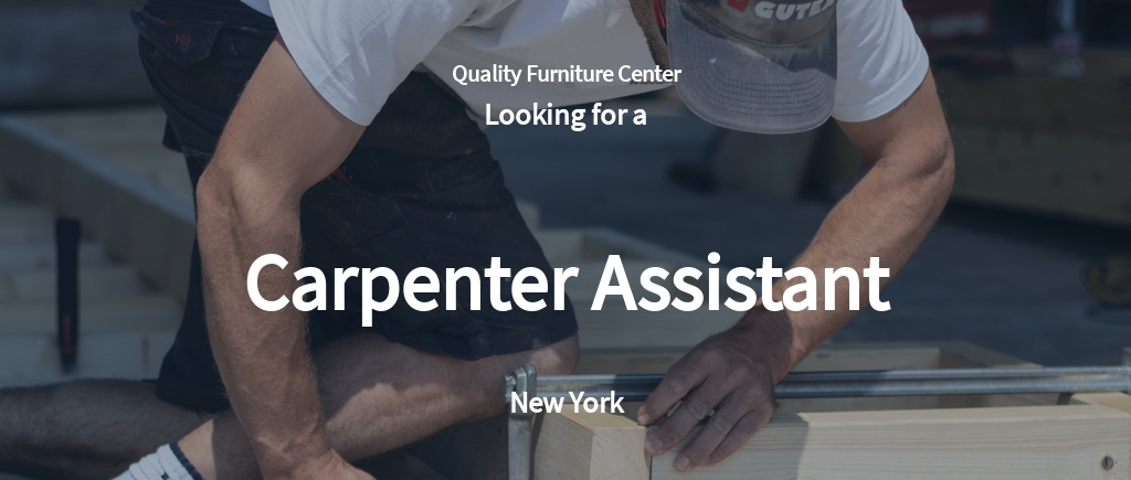 Free Carpenter Assistant Job Ad/Description Template.jpe