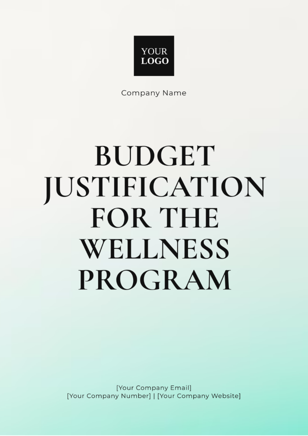 Budget Justification for Wellness Program Template - Edit Online & Download