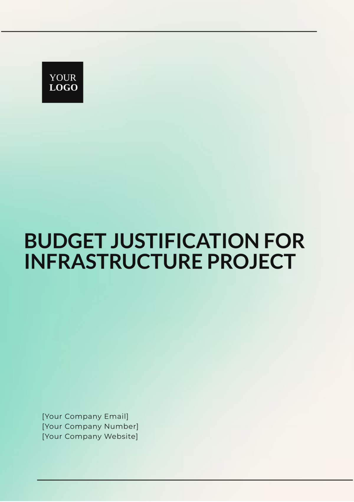 Budget Justification for Infrastructure Project Template - Edit Online & Download