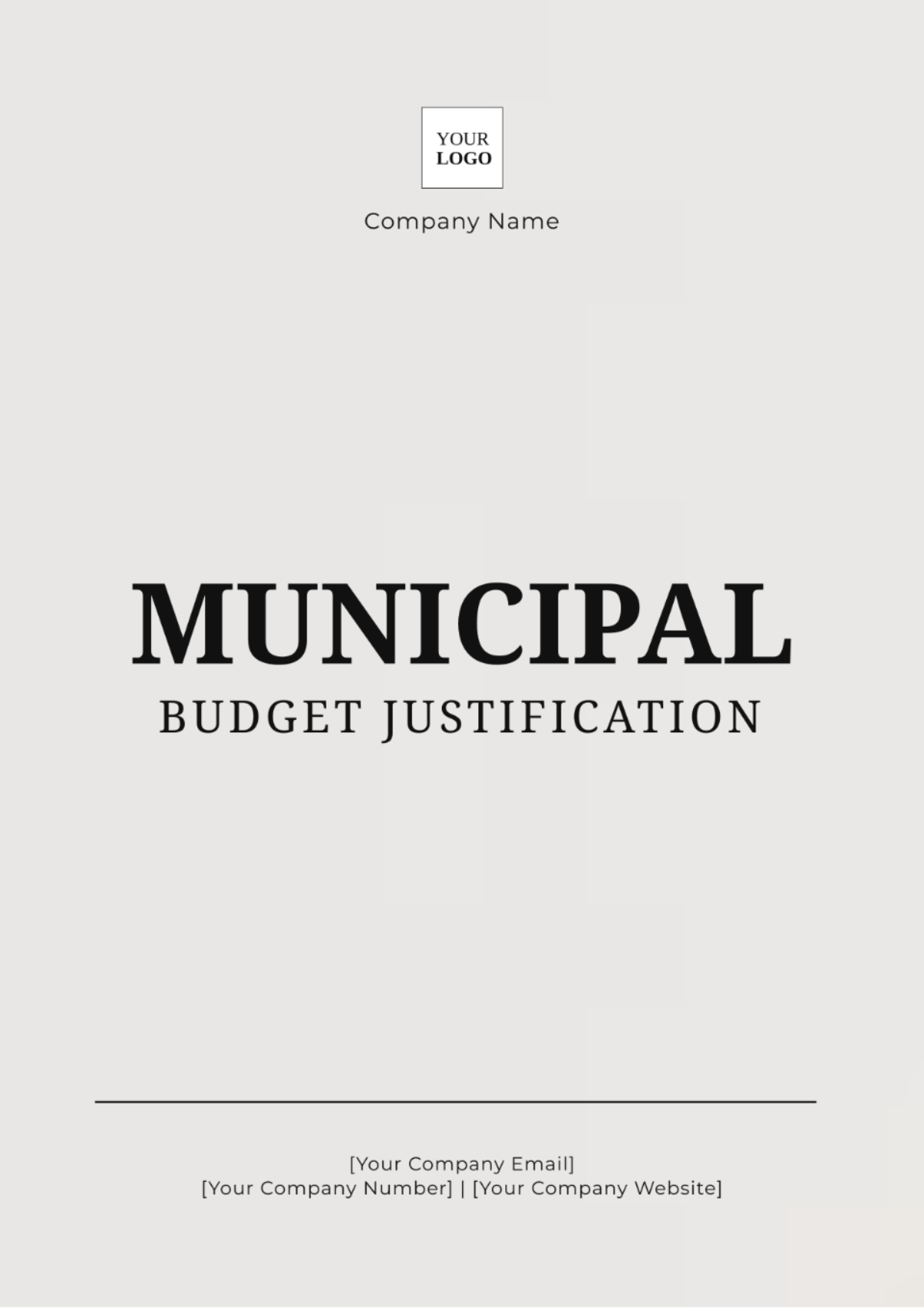 Municipal Budget Justification Template - Edit Online & Download