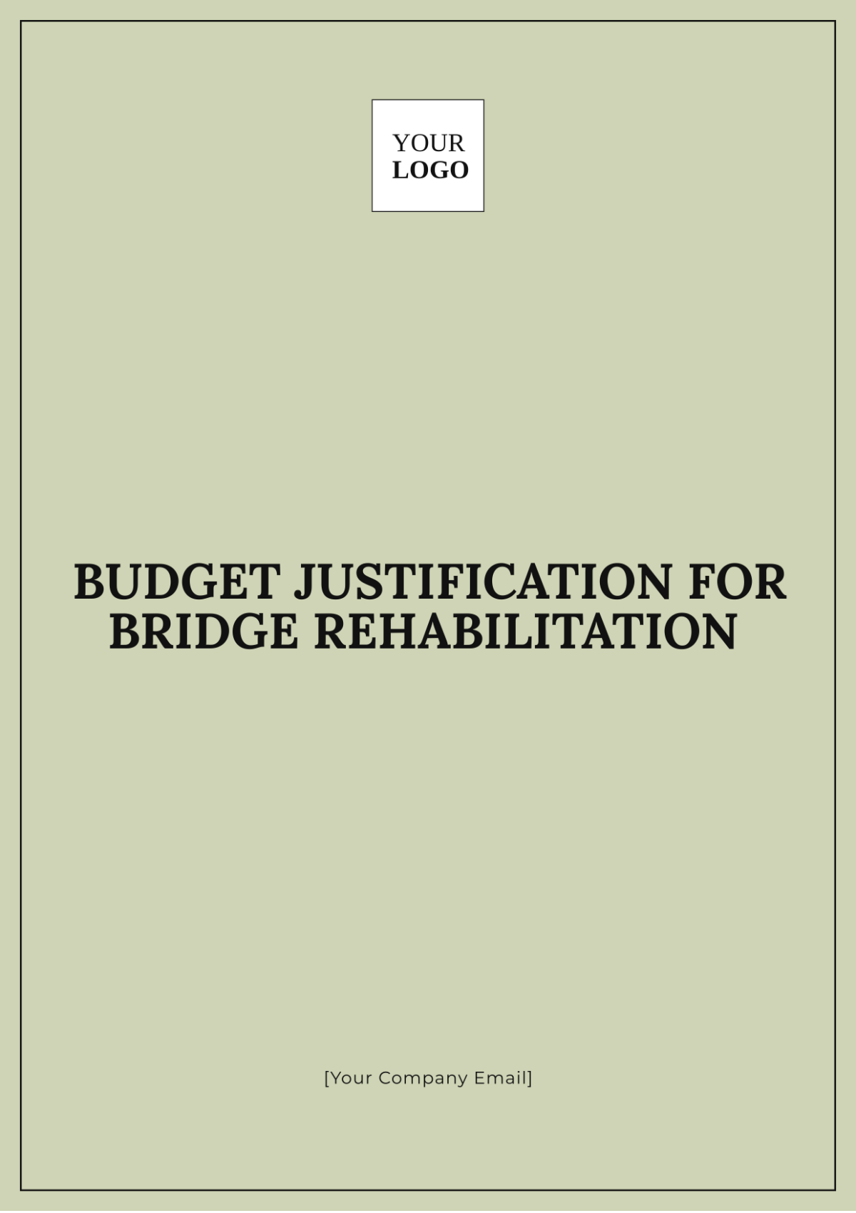 Budget Justification for Bridge Rehabilitation Template