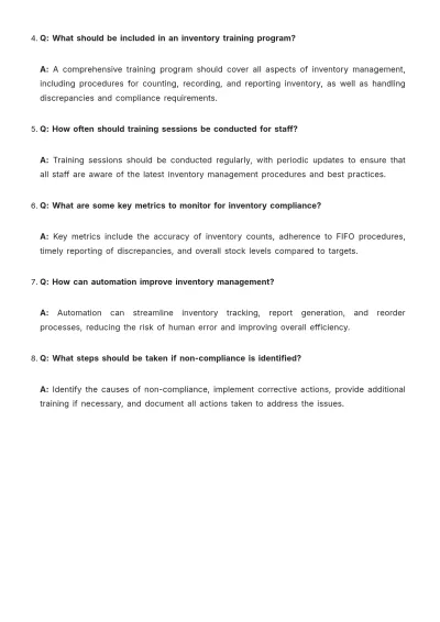 Free Bakery Inventory SOP Template to Edit Online