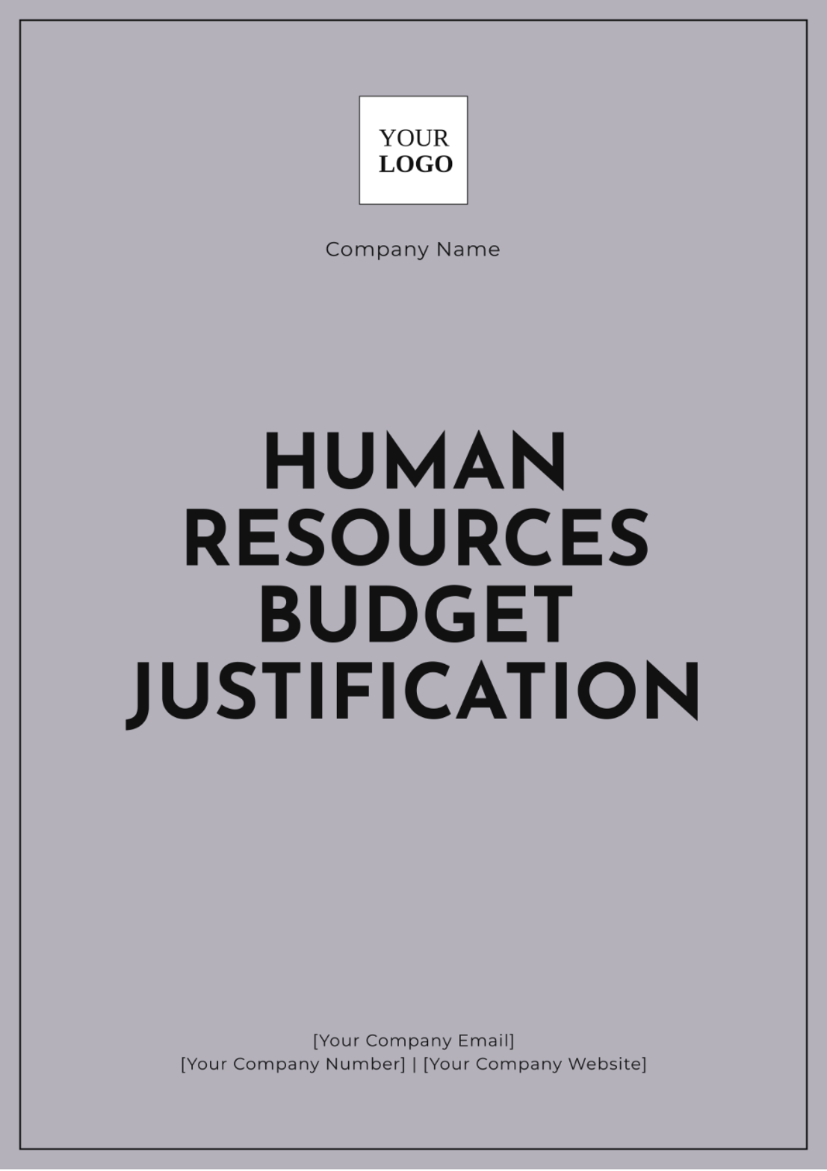 Human Resources Budget Justification Template - Edit Online & Download