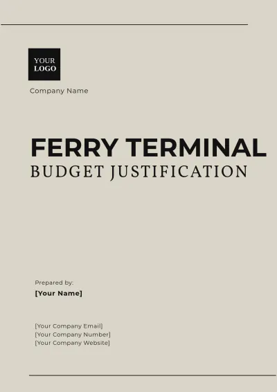 Free Ferry Terminal Budget Justification Template to Edit Online