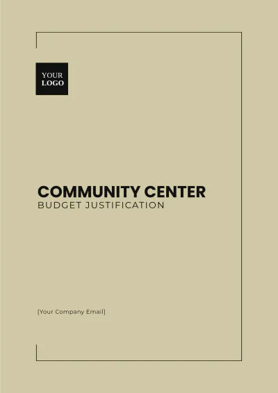 Free Community Center Budget Justification Template to Edit Online