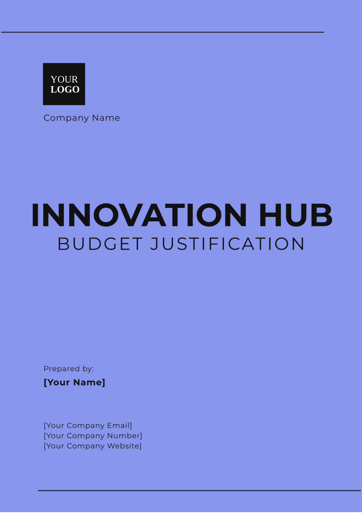 Innovation Hub Budget Justification Template - Edit Online & Download