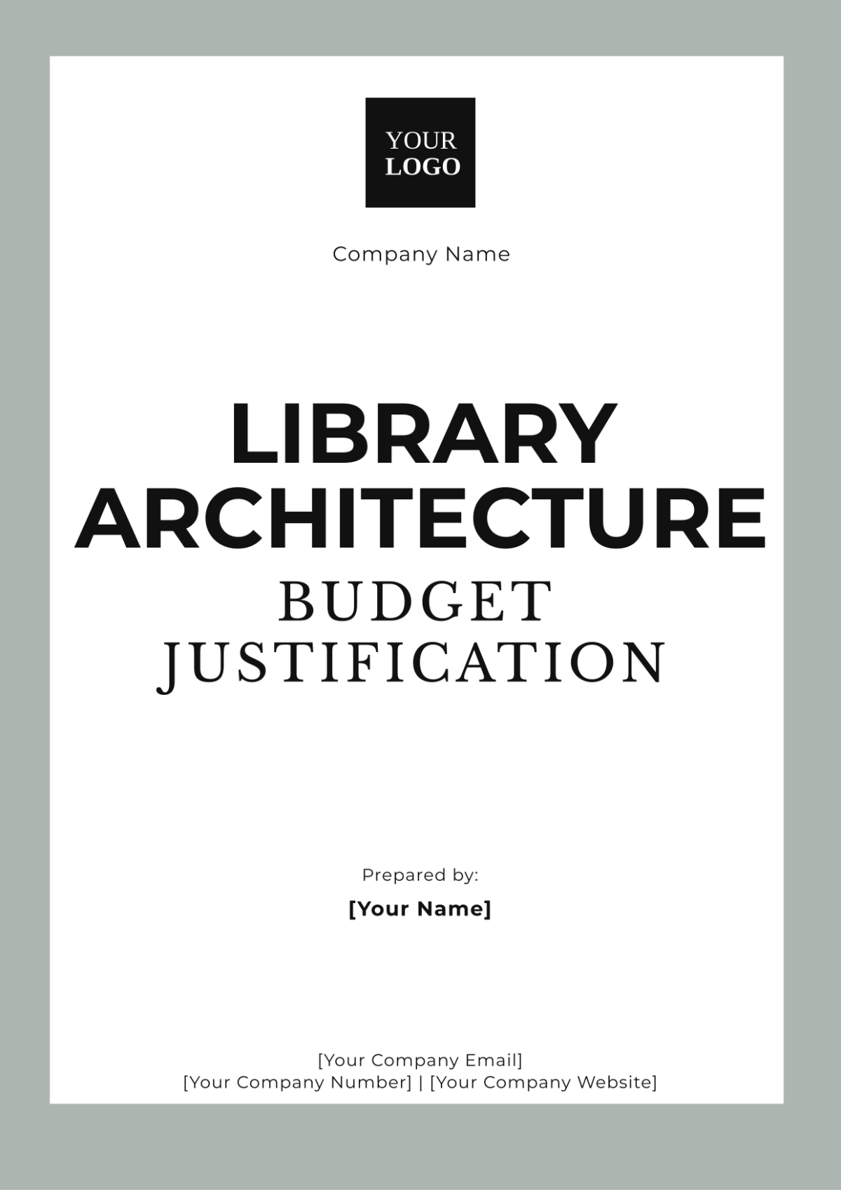 Library Architecture Budget Justification Template - Edit Online & Download