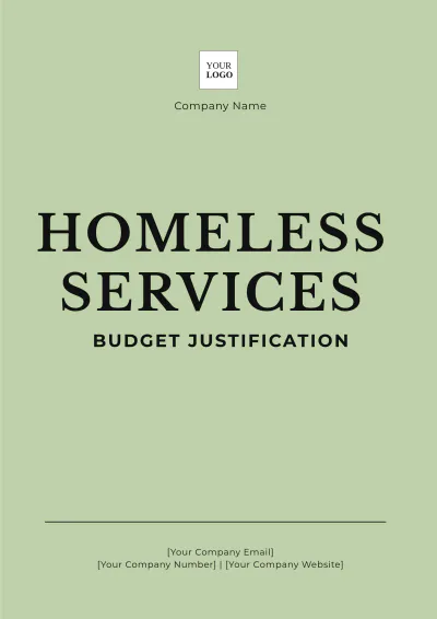 Free Homeless Services Budget Justification Template to Edit Online
