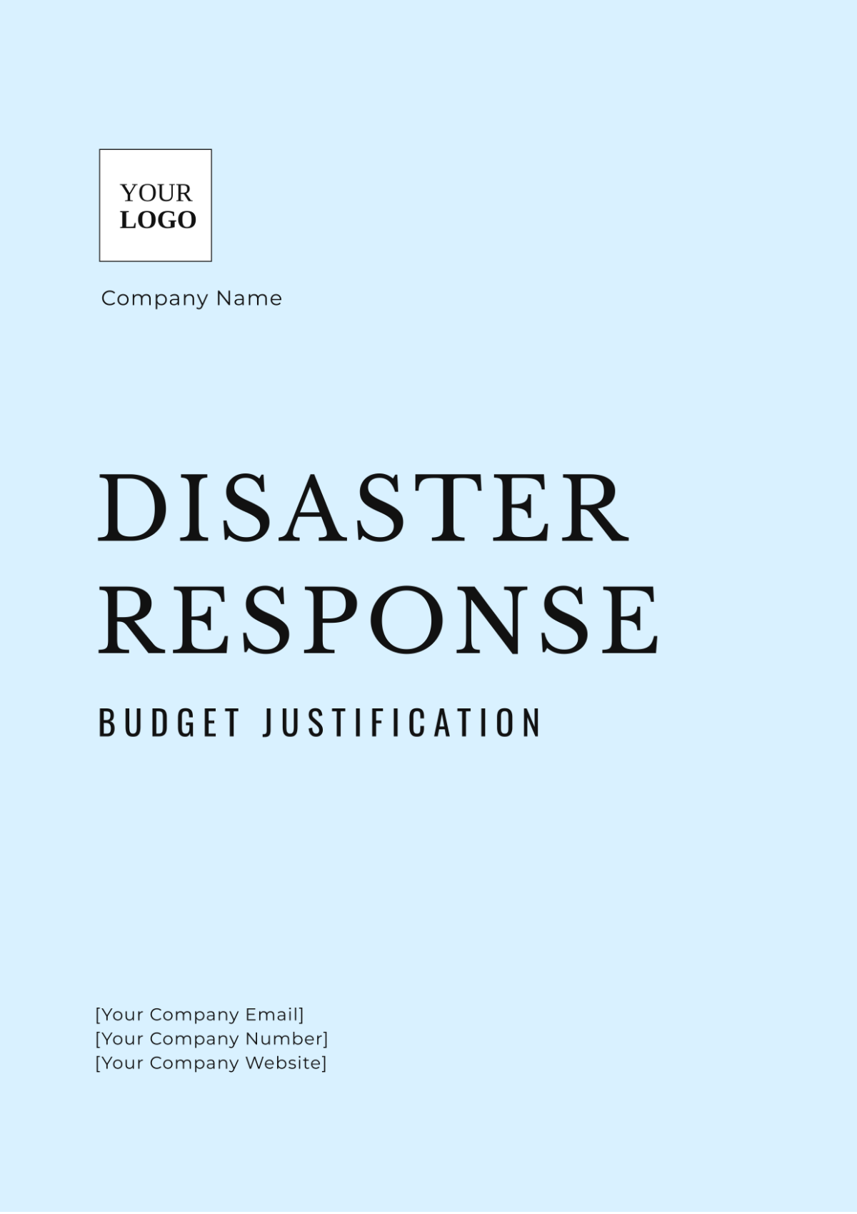 Disaster Response Budget Justification Template - Edit Online & Download