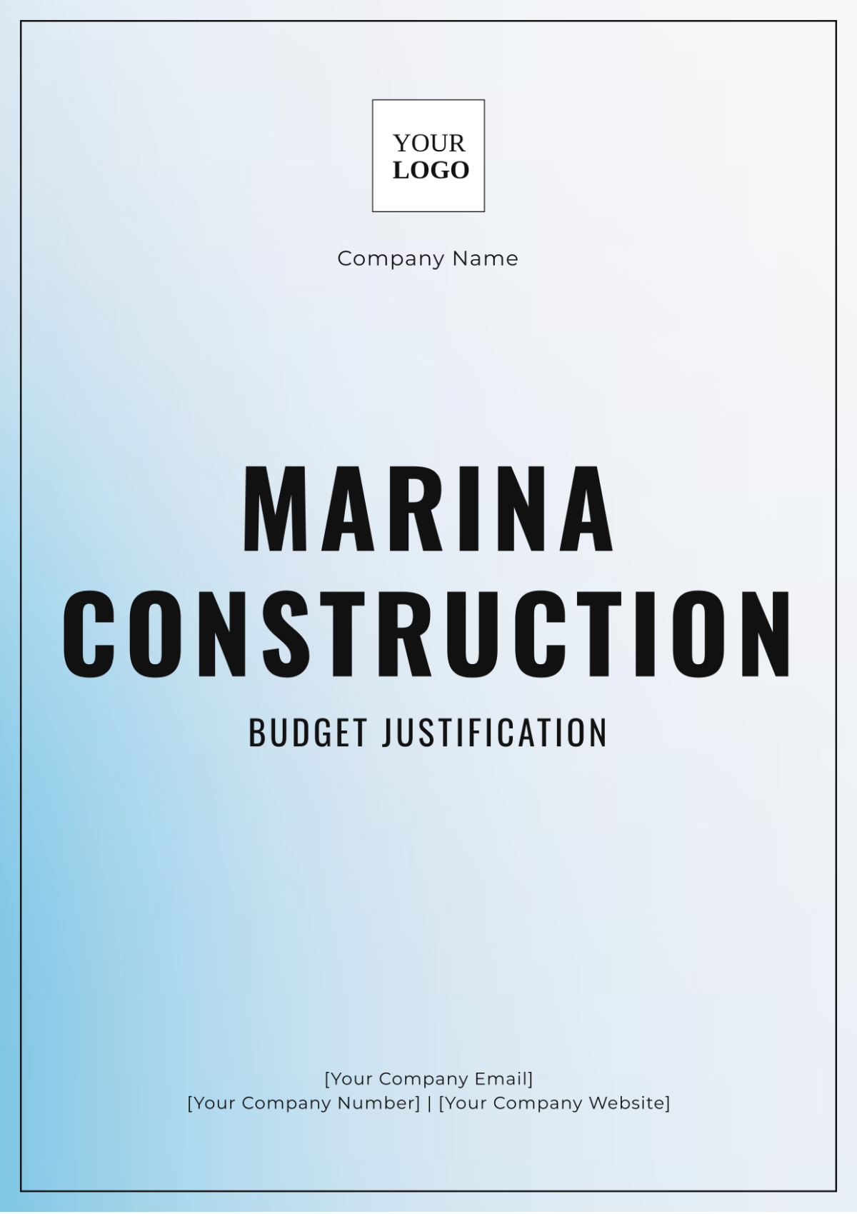 Marina Construction Budget Justification Template - Edit Online & Download