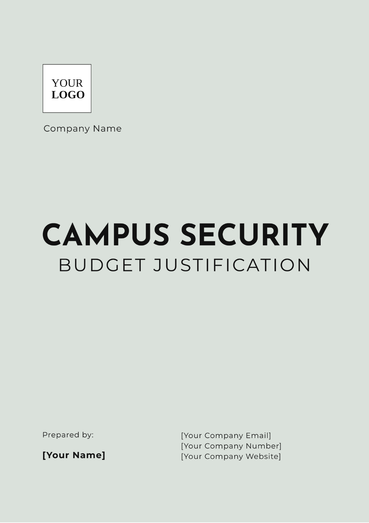 Campus Security Budget Justification Template - Edit Online & Download