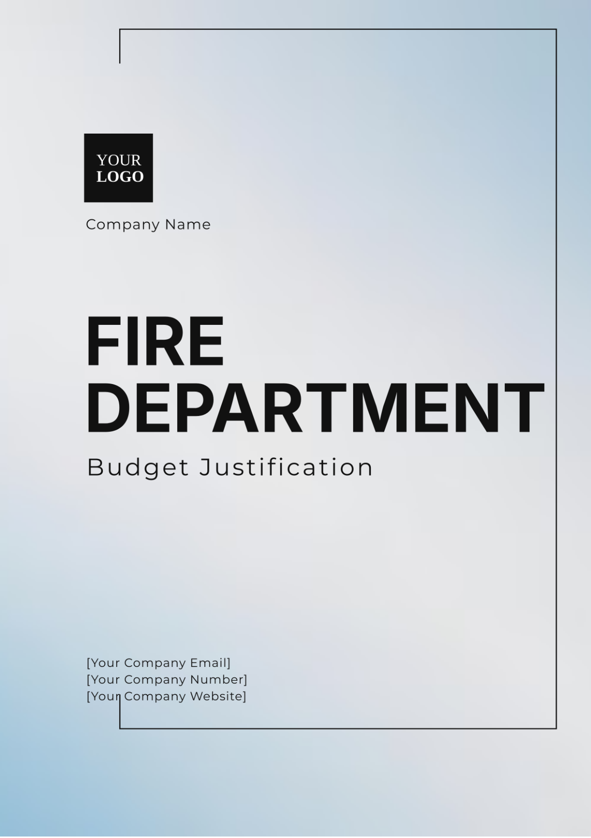 Fire Department Budget Justification Template - Edit Online & Download