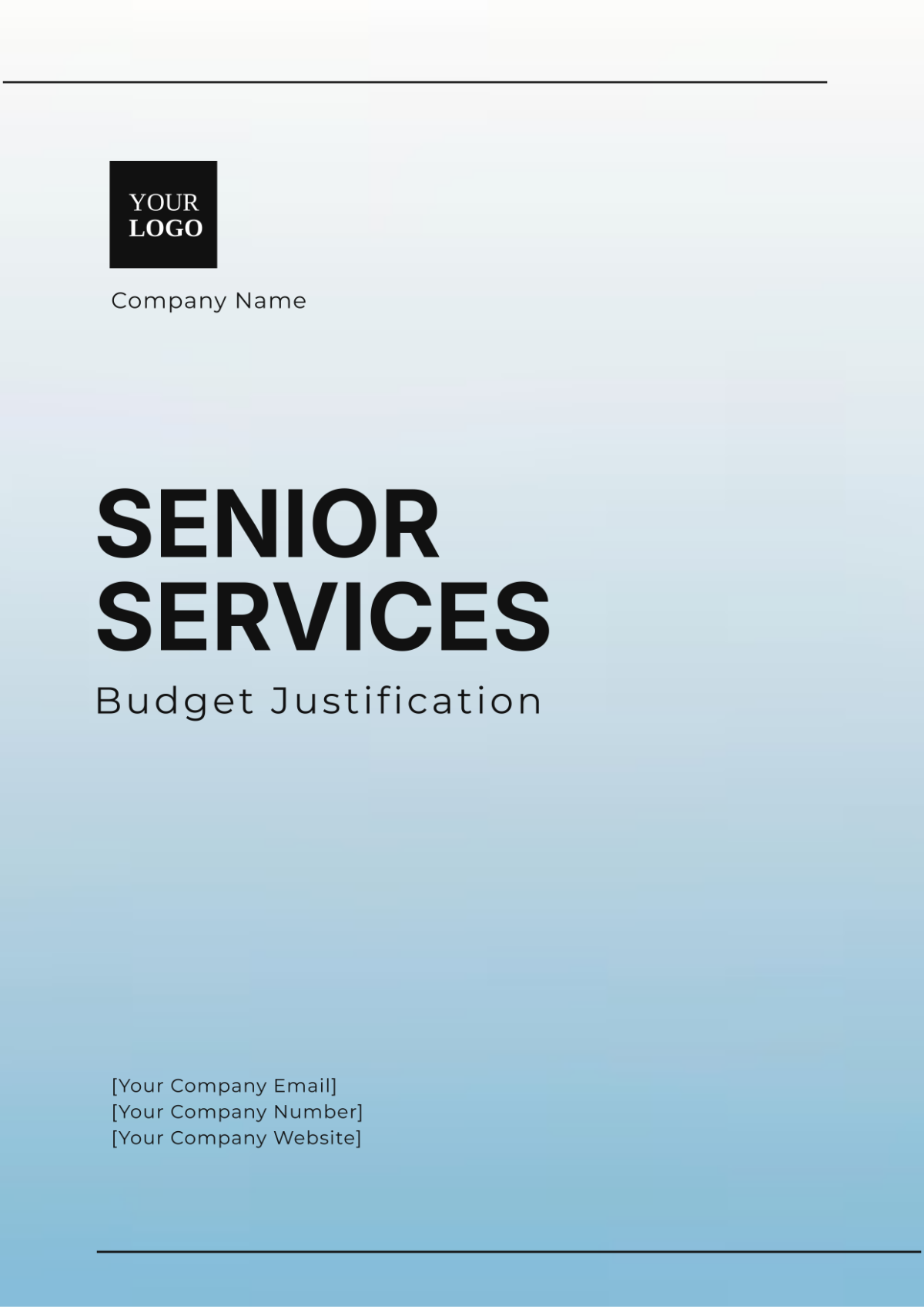 Senior Services Budget Justification Template - Edit Online & Download