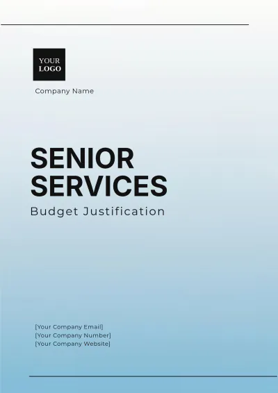 Free Senior Services Budget Justification Template to Edit Online