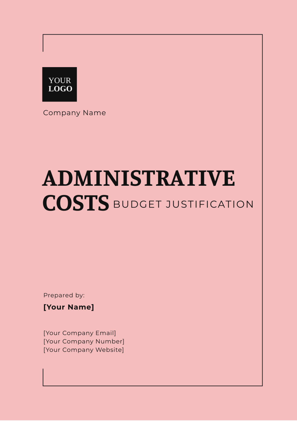 Administrative Costs Budget Justification Template - Edit Online & Download