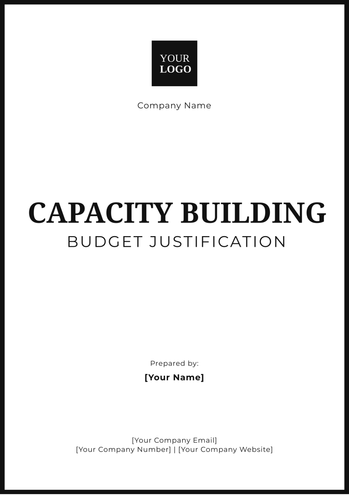 Capacity Building Budget Justification Template - Edit Online & Download