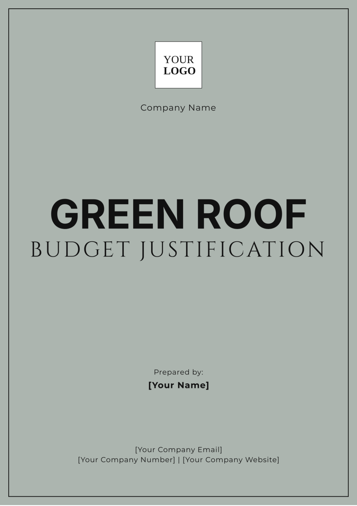 Green Roof  Budget Justification Template - Edit Online & Download