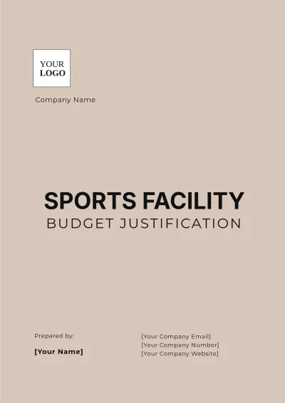 Free Sports Facility Budget Justification Template to Edit Online
