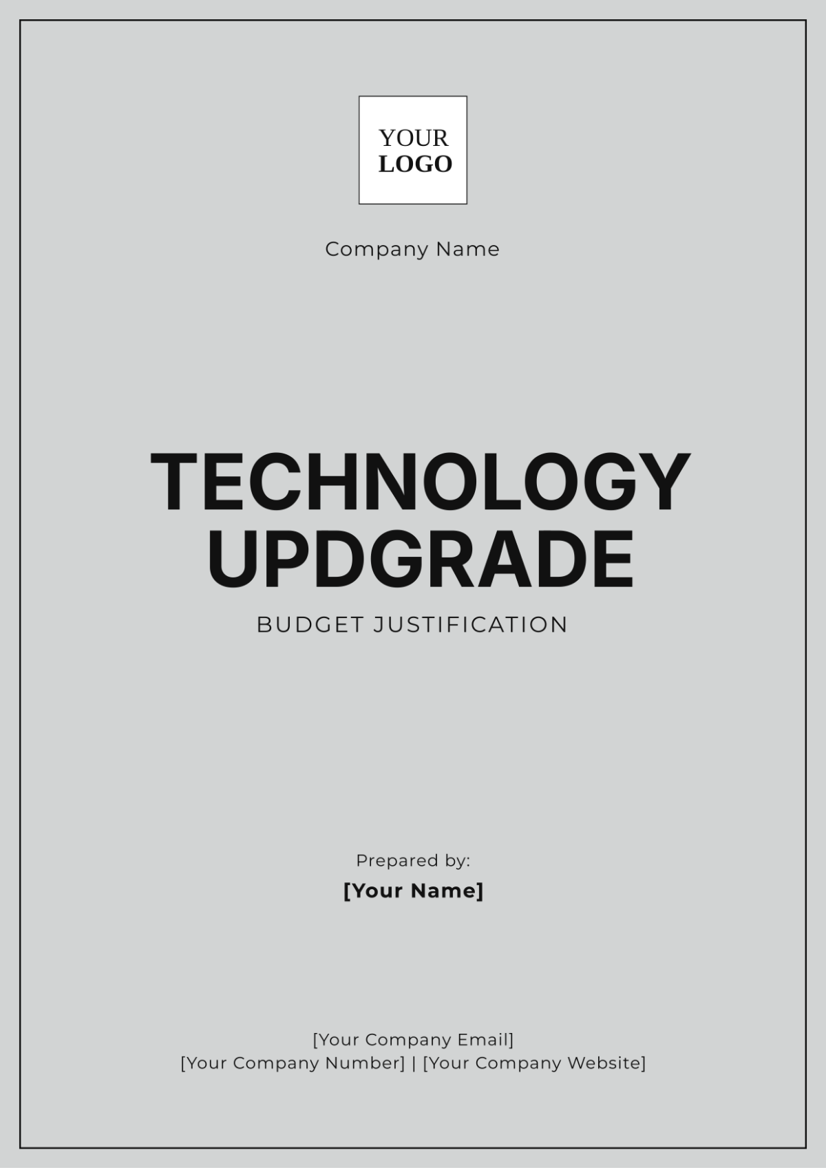 Technology Upgrade Budget Justification Template - Edit Online & Download