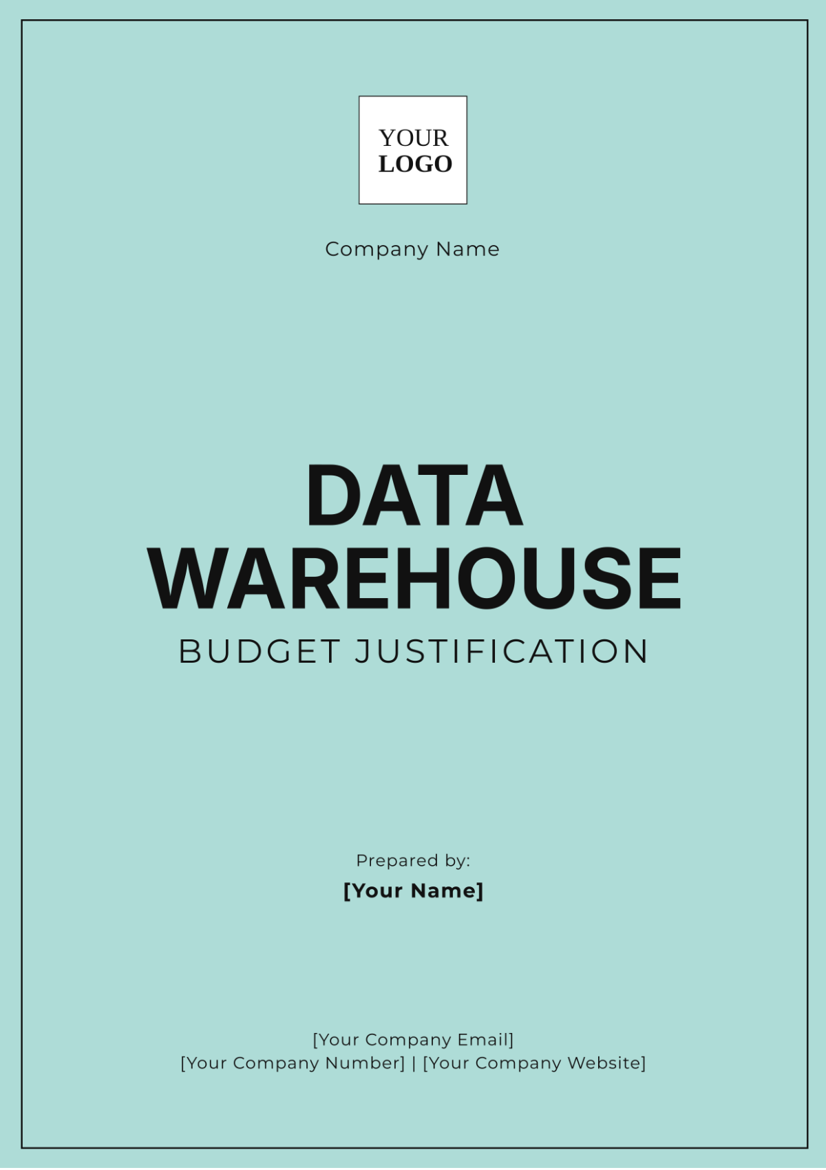 Data Warehouse Budget Justification Template - Edit Online & Download