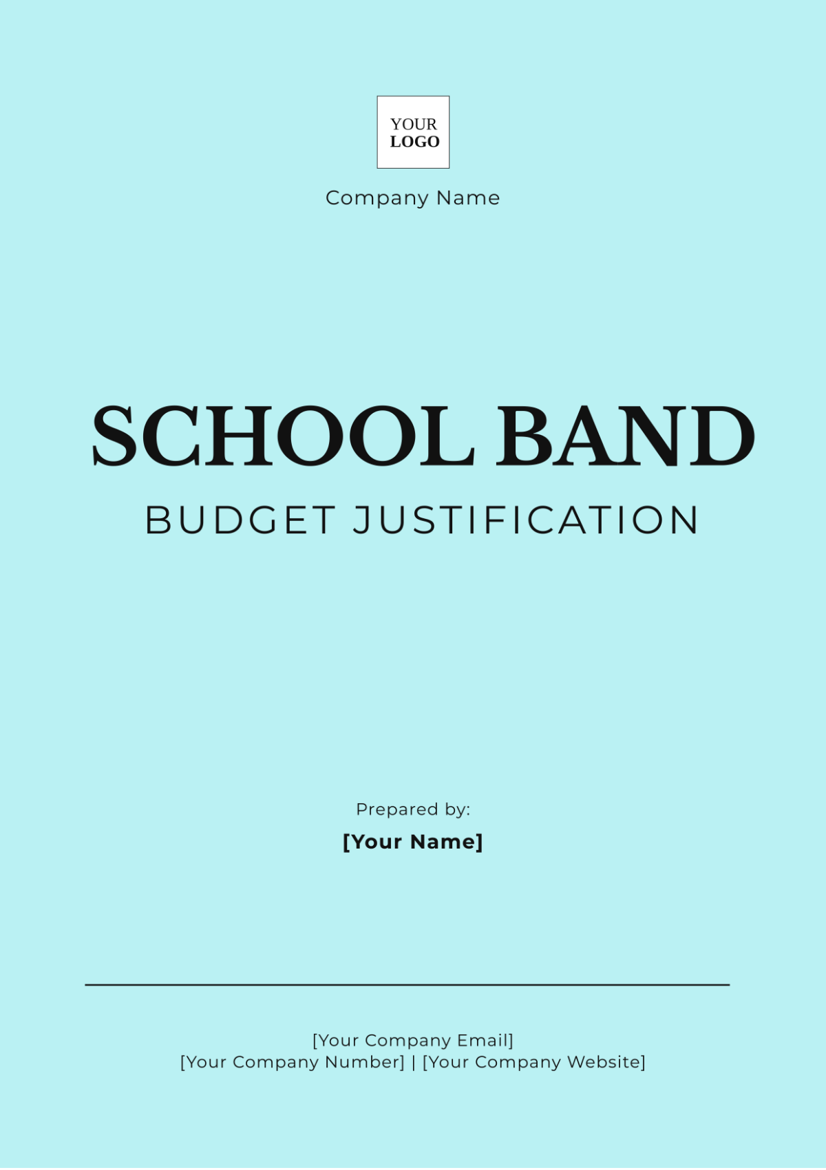 School Band Budget Justification Template - Edit Online & Download