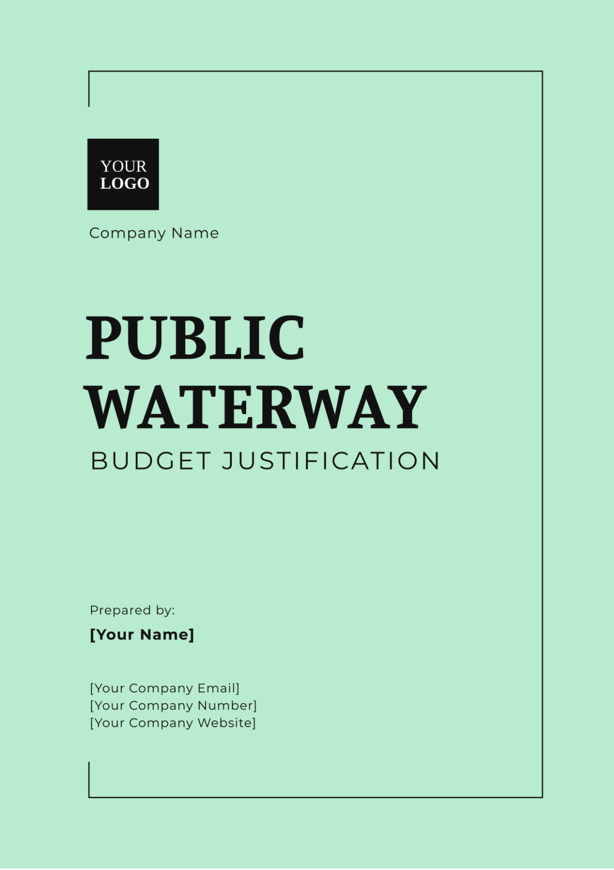 Public Waterway  Budget Justification Template - Edit Online & Download