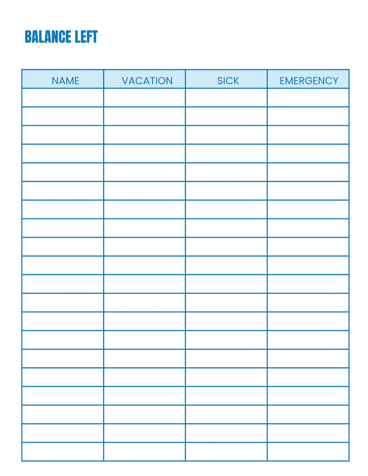 Free School Leave Planner Template to Edit Online