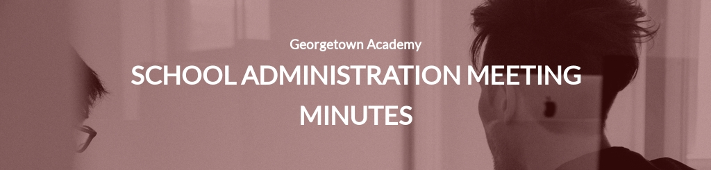 Free Minutes of Meeting for School Improvement Template - Google Docs, Word, Apple Pages