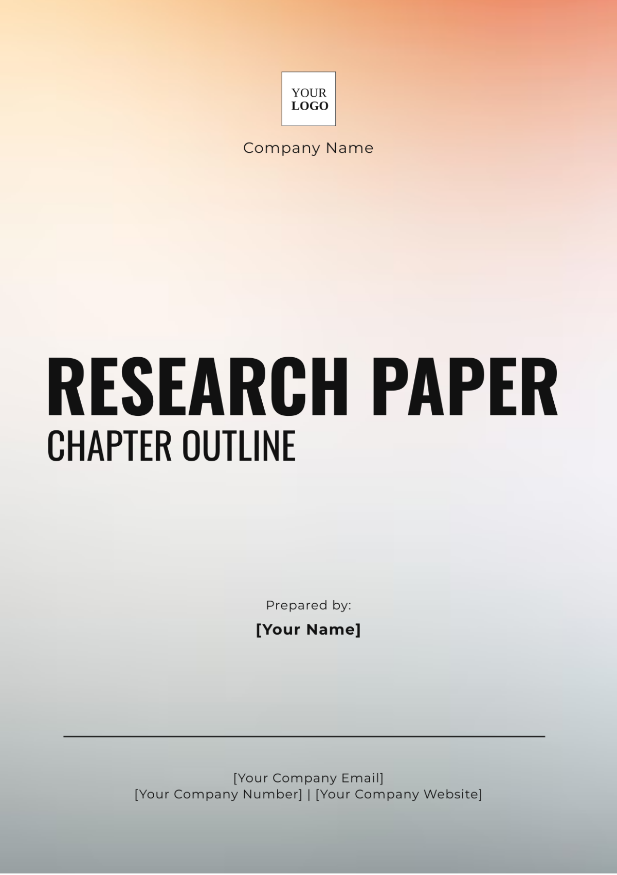 Research Paper Chapter Outline Template - Edit Online & Download