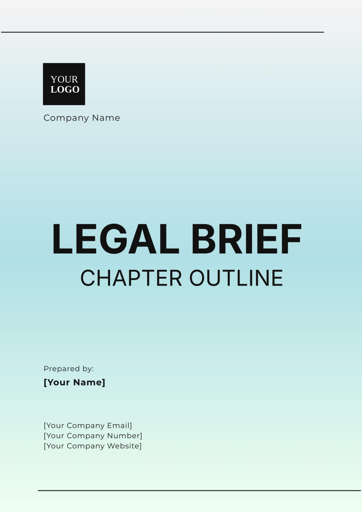 Legal Brief Chapter Outline Template - Edit Online & Download