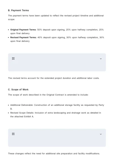 Free Contract Addendum Sample Template to Edit Online