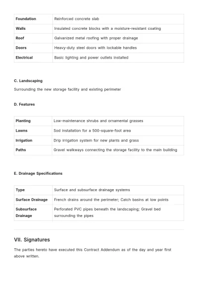 Free Contract Addendum Sample Template to Edit Online