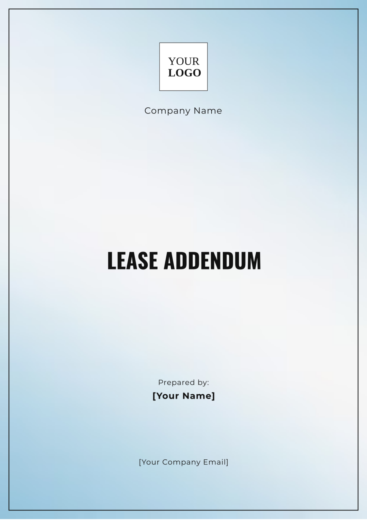 Lease Addendum Template - Edit Online & Download