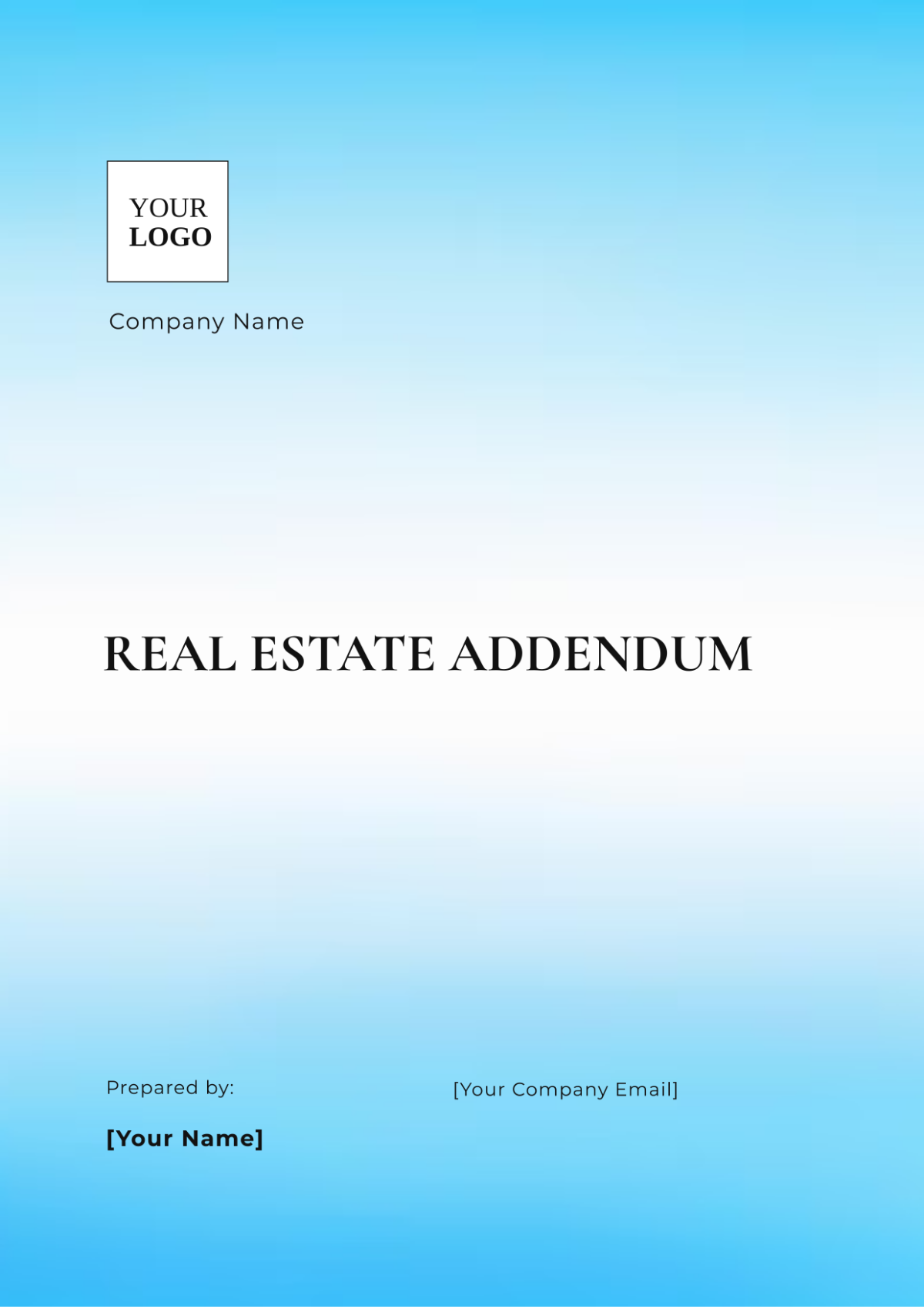 Real Estate Addendum Template - Edit Online & Download