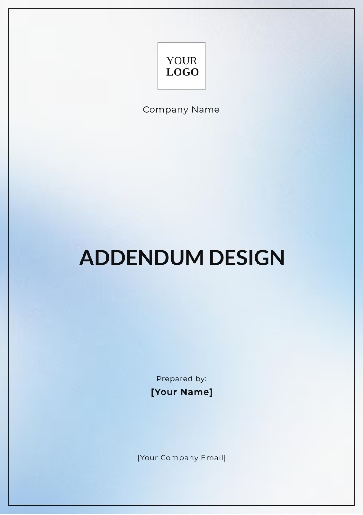 Addendum Design Template - Edit Online & Download