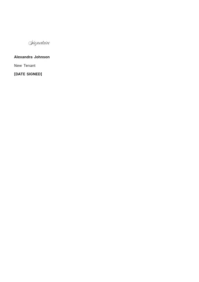 Free Rental Tenant Addition to Lease Addendum Template to Edit Online